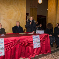 Rieti 22 febbraio 2018 - Da sinistra: l’avv. Gianfranco Paris, il prof. Gian Biagio Furiozzi e la prof. Geraldina Volpe