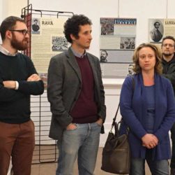 Bologna, 6 febbraio – Inaugurazione della mostra “Ebrei in camicia rossa” - I curatori Andrea Spicciarelli, Matteo Stefanori, Eva Cecchinato