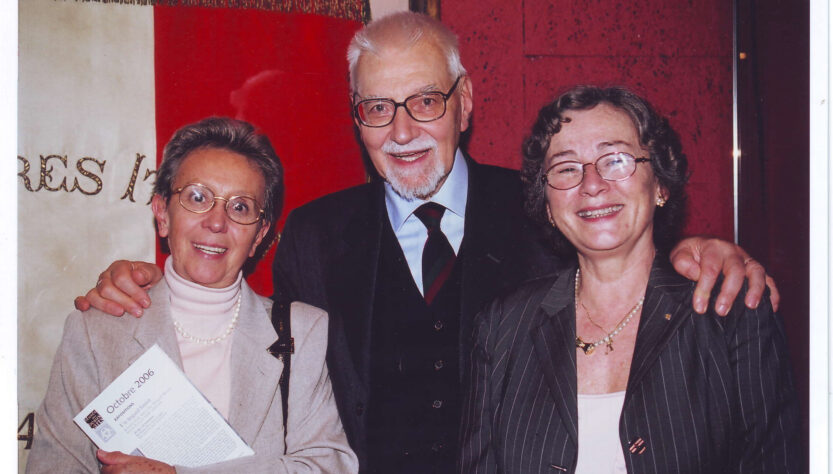 Elena e Arturo Colombo con Annita Garibaldi