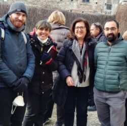 Rieti 12 marzo - Palazzo Colelli - Da sinistra: Andrea Spicciarelli, direttore dell’Ufficio Storico dell’ANVRG, la presidente nazionale Federica Falchi, Daniela Acuti, Roberto Ibba, vicesegretario nazionale