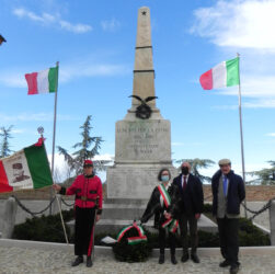 Il 4 novembre, in occasione della ricorrenza della fine della I Guerra Mondiale è stato commemorato ad Arcevia ed Ostra Vetere (Ancona)