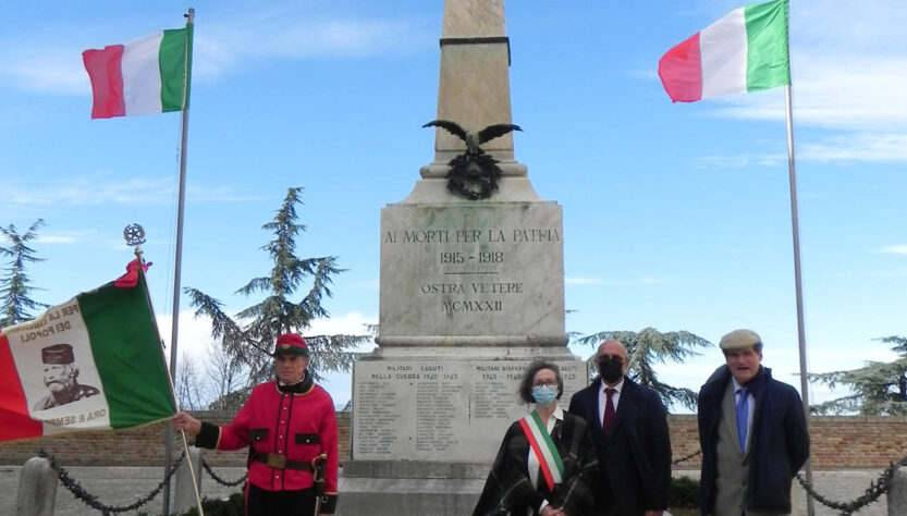 Il 4 novembre, in occasione della ricorrenza della fine della I Guerra Mondiale è stato commemorato ad Arcevia ed Ostra Vetere (Ancona)