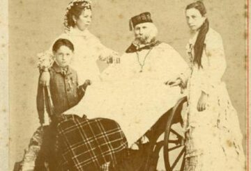 Matrimonio di Giuseppe Garibaldi e Francesca Armosino con Clelia e Manlio